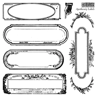 Decor Stempel "Apothecary Labels" - IOD- Iron Orchid Designs – Bild 3