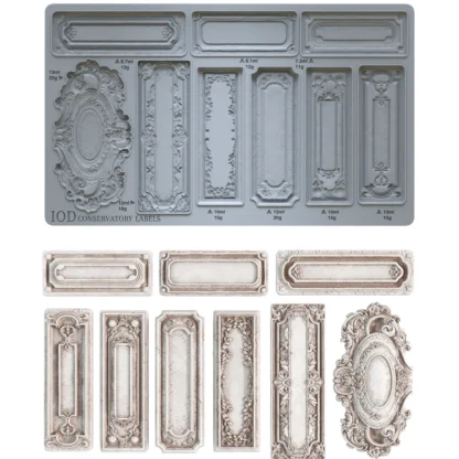 Decor Mould "Conservatory Labels" - IOD- Iron Orchid Designs