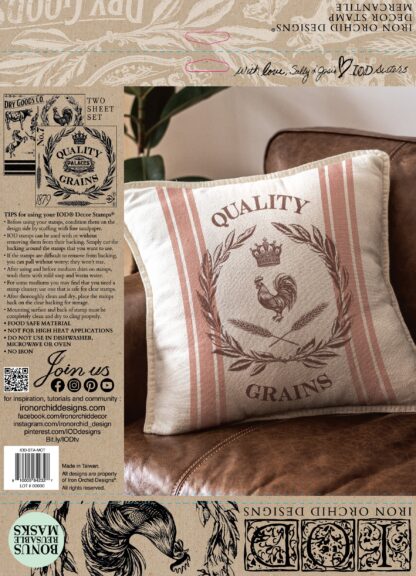 Decor Stempel "Mercantile 2teilig" - IOD- Iron Orchid Designs – Bild 3
