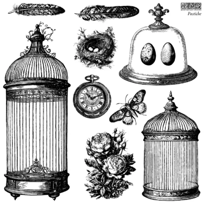 Decor Stempel "Pastiche 2teilig" - IOD- Iron Orchid Designs