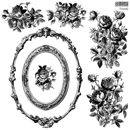 Decor Stempel "Veranda 2teilig" - IOD- Iron Orchid Designs