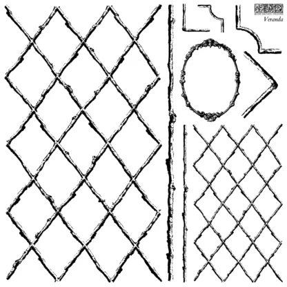 Decor Stempel "Veranda 2teilig" - IOD- Iron Orchid Designs – Bild 2