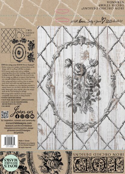 Decor Stempel "Veranda 2teilig" - IOD- Iron Orchid Designs – Bild 3