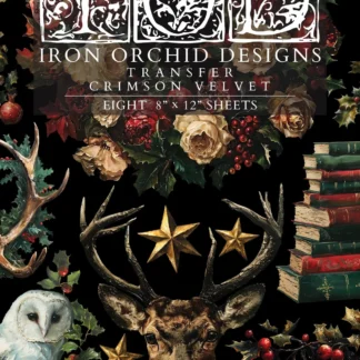NEU Decor Transfer "Crimson Velvet" - IOD- Iron Orchid Designs