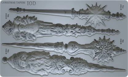 NEU Decor Mould "Christmas Tapers" - IOD- Iron Orchid Designs
