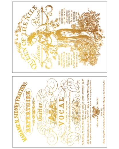 NEU Gilded Transfer "Curated Signage" - IOD- Iron Orchid Designs – Bild 2