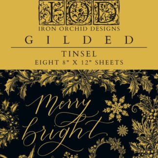 NEU Gilded Transfer "Tinsel" - IOD- Iron Orchid Designs