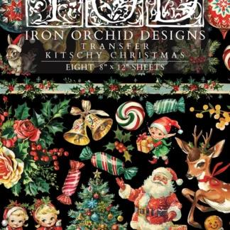 NEU Decor Transfer "Kitschy Christmas" - IOD- Iron Orchid Designs