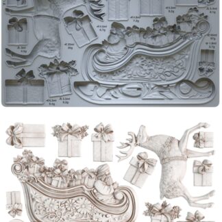 NEU Decor Mould "Santa`s Sleigh" - IOD- Iron Orchid Designs