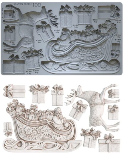 NEU Decor Mould "Santa`s Sleigh" - IOD- Iron Orchid Designs