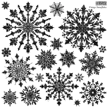 NEU Decor Stempel "Vintage Snowflakes" - IOD- Iron Orchid Designs