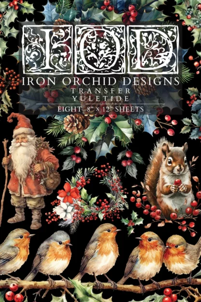 NEU Decor Transfer "Yuletide" - IOD- Iron Orchid Designs