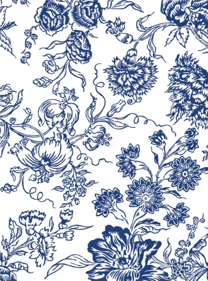 Paint Inlay "Indigo Floral" - IOD- Iron Orchid Designs – Bild 3