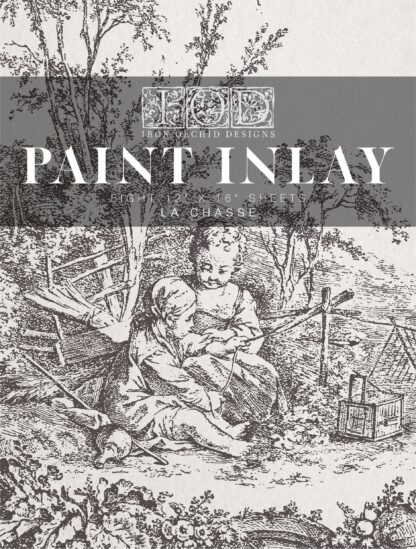 Paint Inlay "La Chasse" - IOD- Iron Orchid Designs
