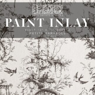 Paint Inlay "Petits Parasols" - IOD- Iron Orchid Designs