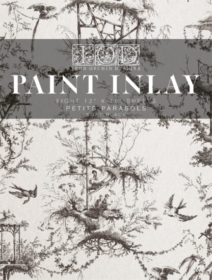 Paint Inlay "Petits Parasols" - IOD- Iron Orchid Designs