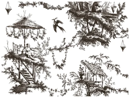 Paint Inlay "Petits Parasols" - IOD- Iron Orchid Designs – Bild 4